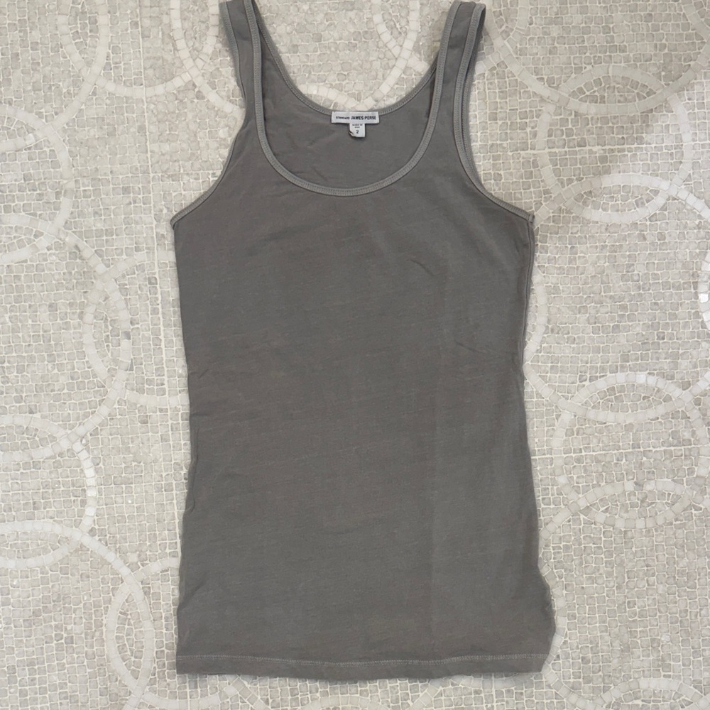 James Perse Light Grey Tank Top